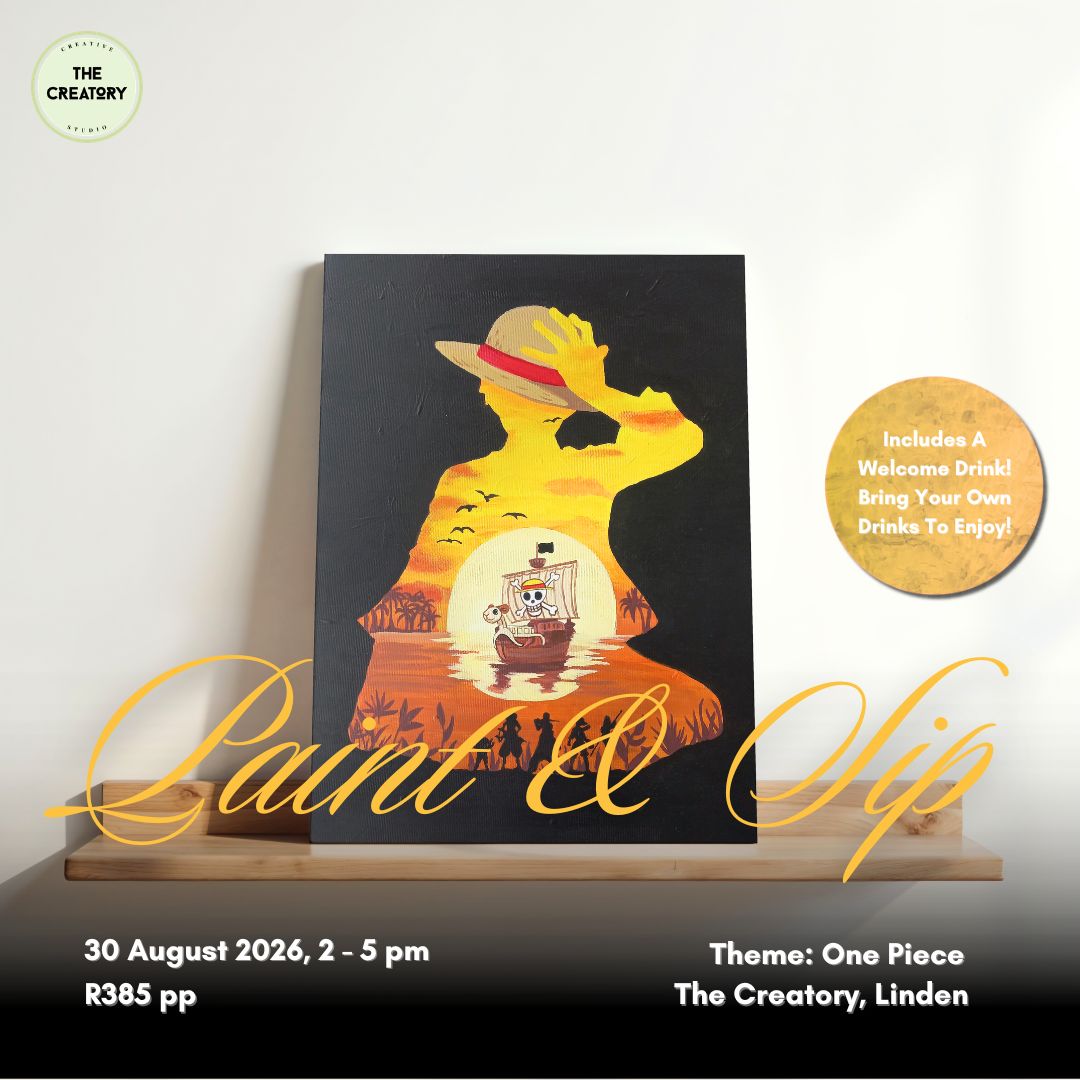 Paint &amp; Sip: One Piece - 30 August 2026