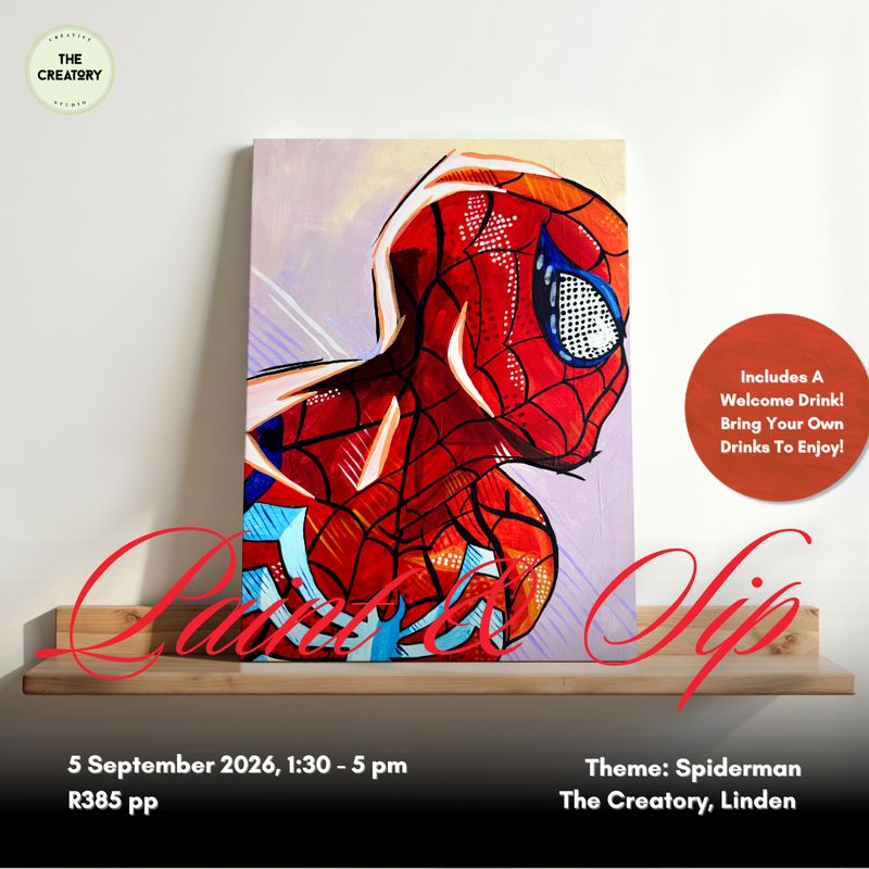 Paint &amp; Sip: Spiderman - 5 September 2026