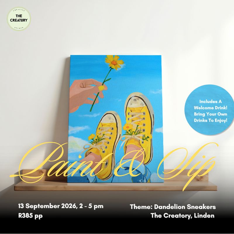 Paint &amp; Sip: Dandelion Sneakers - 13 September 2026