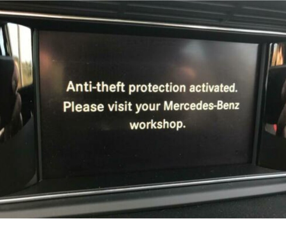 Mercedes Benz Radio Coding (Antitheft Warning)