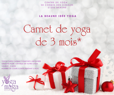 Carnet de yoga de 3 mois chez Yogamaga Beaune