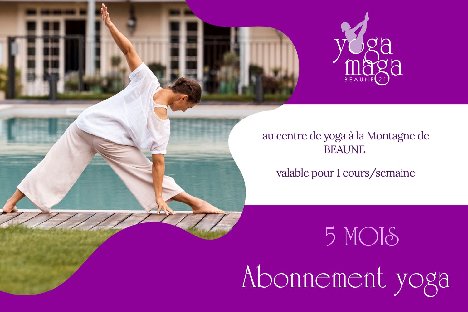 Abonnement yoga de 5 mois (1 cours pas semaine)