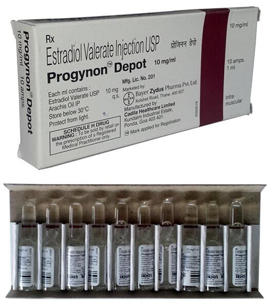 Эстрадиол Валерат Estradiol Valerate (Progynon Depo) 10 мг инъекции