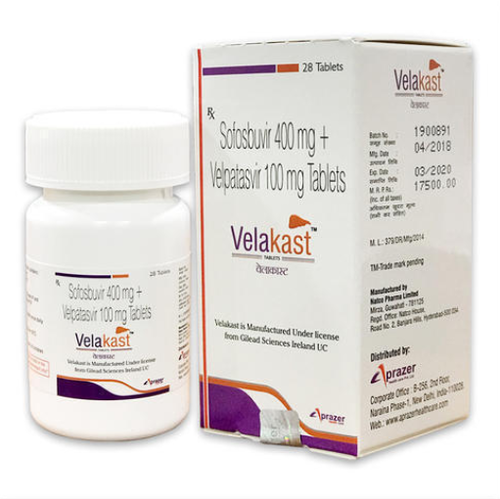 Velakast (Софосбувир + Велпатасвир) 400+100 мг 28 таб