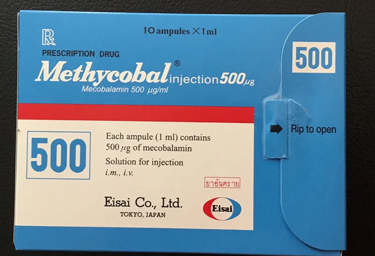 Метикобал (Methycobal) 500 мкг. 0.5 мг. (Витамин B12) 50 ампул
