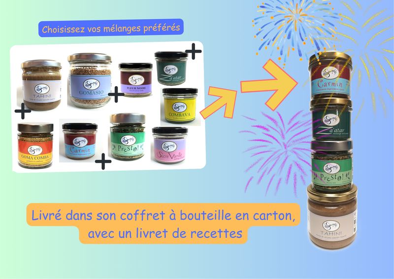 COFFRET 4 POTS AU CHOIX