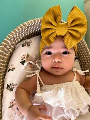 Mustard Yellow Bow Headband