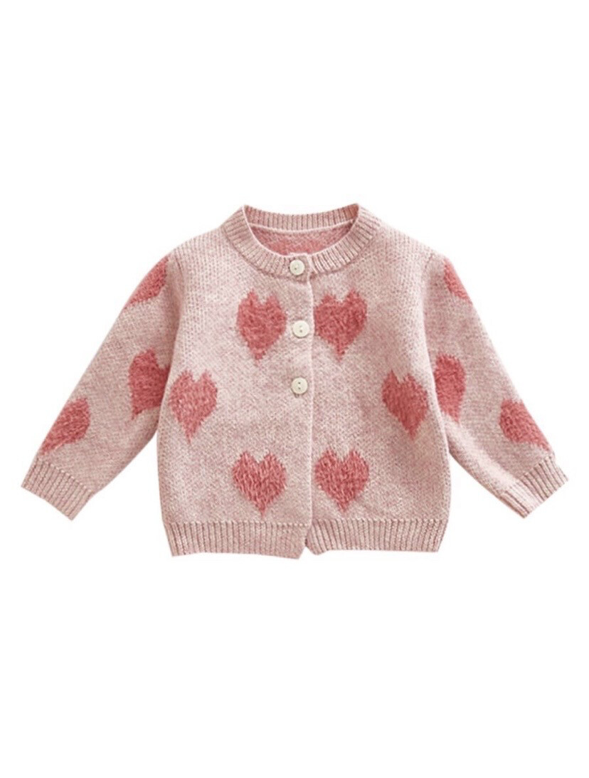 Pink Hearts Sweater