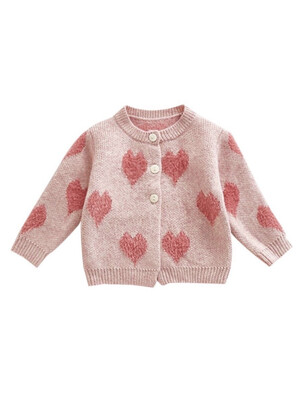 Pink Hearts Sweater