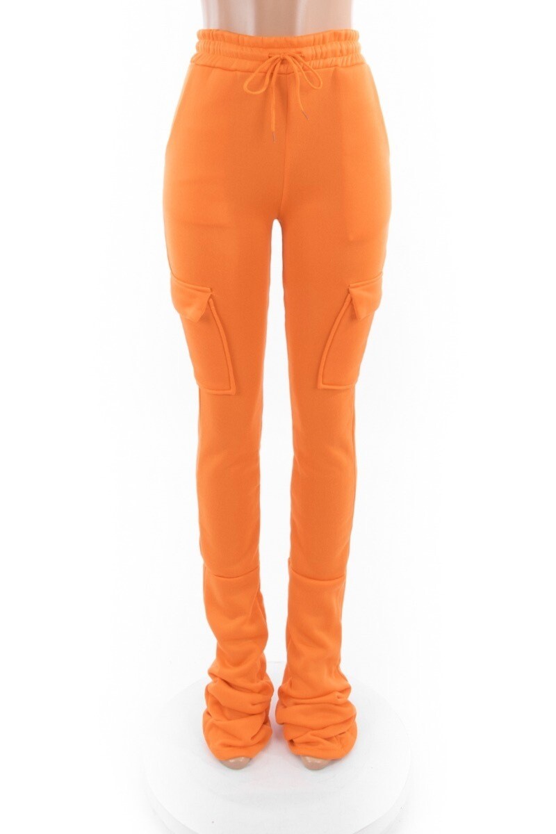 Orange Stacked sweats