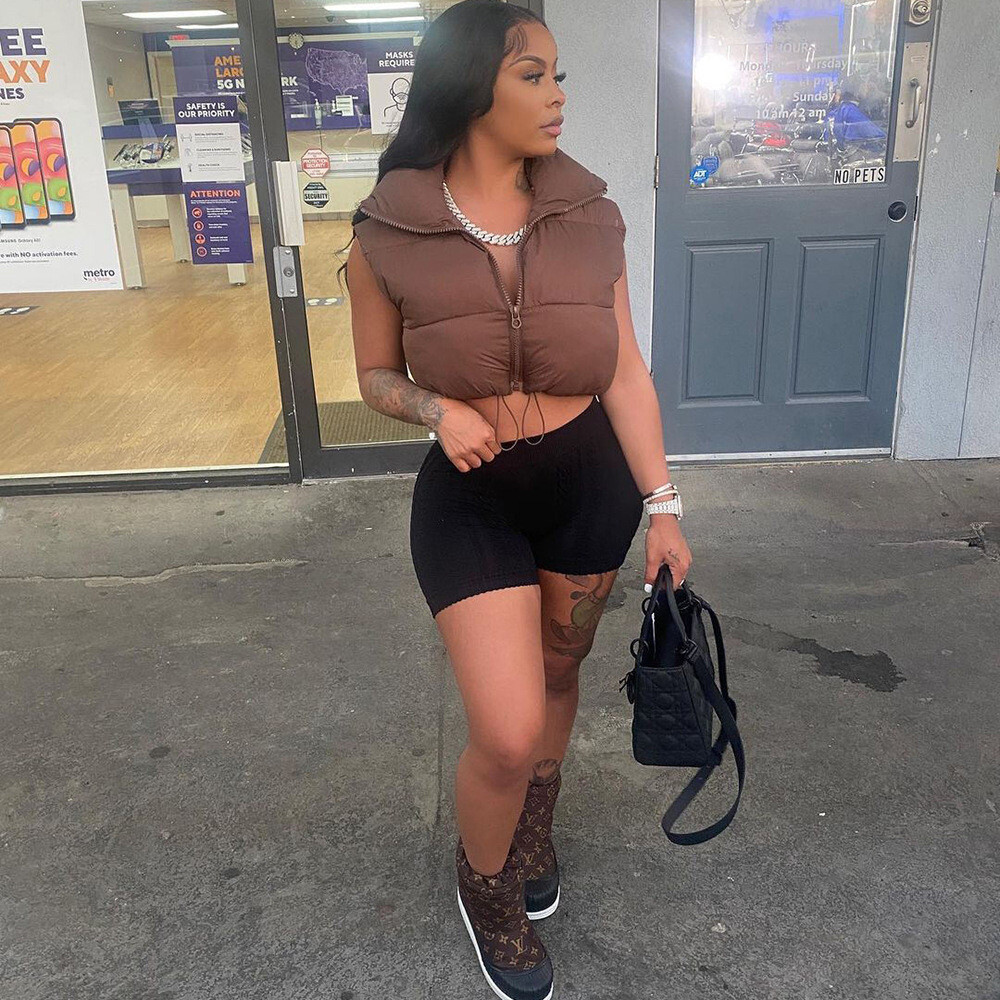 Brown Puffer Vest
