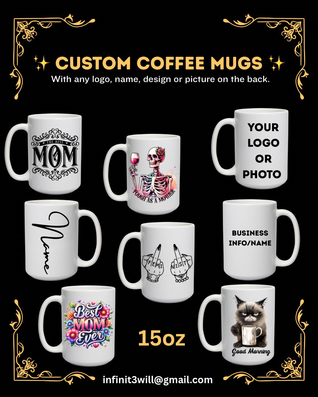 Custom Coffee Mugs | Personalized Drinkware