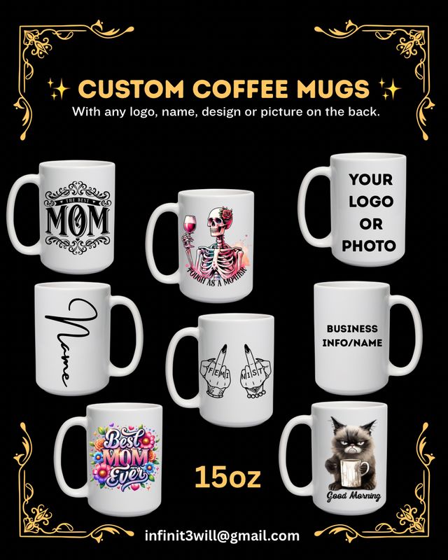 Custom Coffee Mugs | Personalized Drinkware