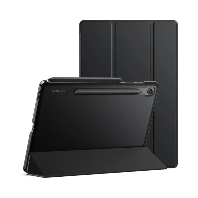 Book Cover Case for Samsung Galaxy Tab S9 FE - Black