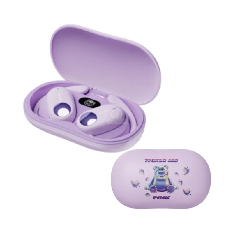 Disney Pixar Toy Story QS-O03 Wireless Earbuds - Lotso Purple