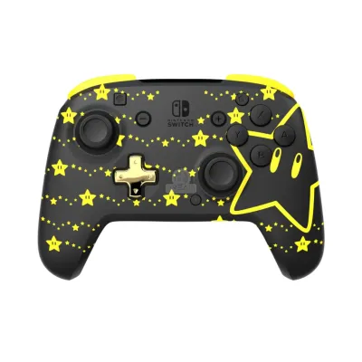 Black PDP REMATCH Enhanced Wireless Controller for Nintendo Switch with advanced features