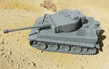 Tiger I Mid Production in Zimmerit - 1/56 Scale