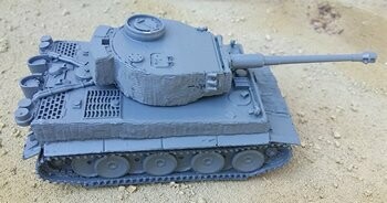 Tiger I Early Production in Zimmerit - 1/56 Scale