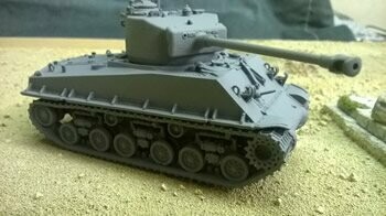M4A3E8 Sherman Tank - 1/56 Scale
