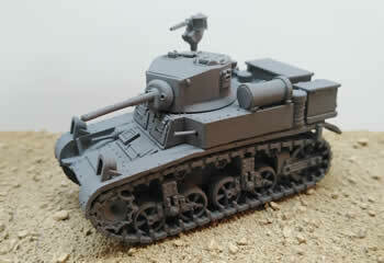 M3A1 Stuart Late Production - 1/56 Scale
