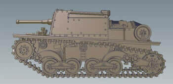 Semovente 47/32- 1/56 Scale