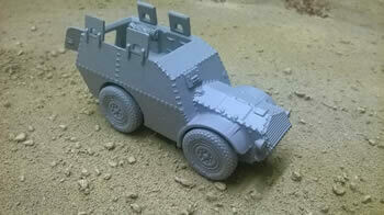 Autoblindo AS37 Troop Carrier - 1/56 Scale