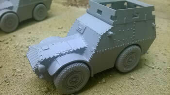 Autoblindo AS37 Armoured Roof - 1/56 Scale