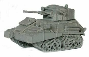 Vickers Light Tank VC with skirts  - 1/48 Scale