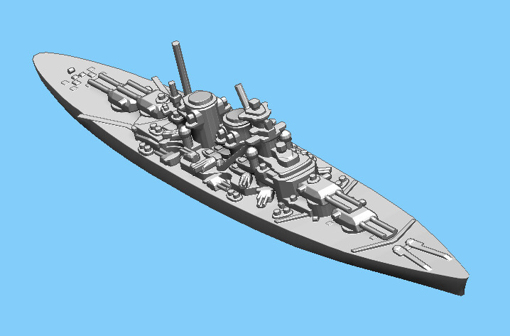 German H39  - Battleship - 1:1800