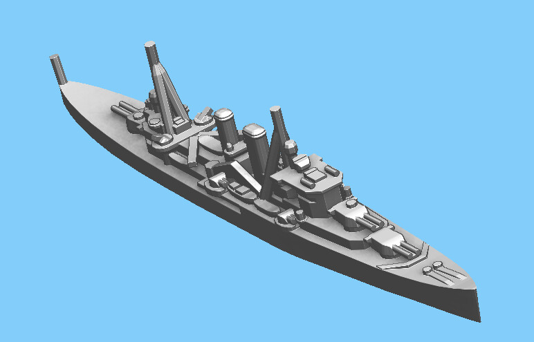 British Exeter - Cruiser - 1:1800