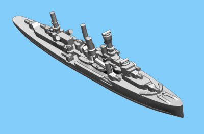 German Emden - Cruiser - 1:1800