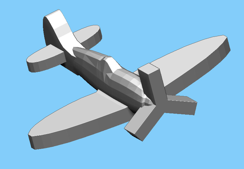 British Spitfire - Fighter - 1:900