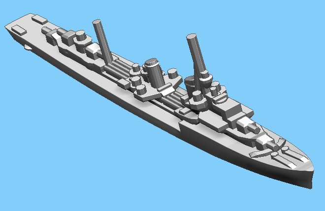 German Type 1936B - Destroyer - 1:1800