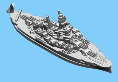 US Pennsylvania (1944) - Battleship - 1:1800
