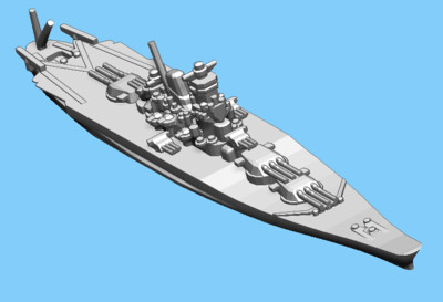 Japanese Yamato (1941) - Battleship - 1:1800