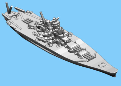 Japanese Yamato (1944) - Battleship - 1:1800