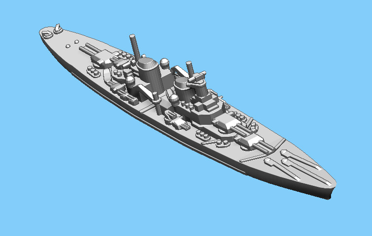 German O Class  - Battlecruiser - 1:1800