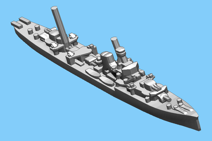 Japanese Yubari - Cruiser - 1:1800
