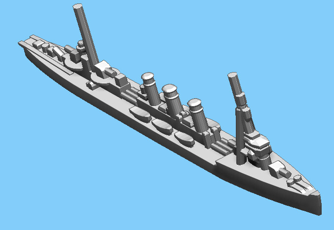 Japanese Tenryu - Cruiser - 1:2400