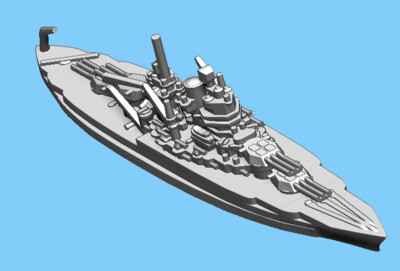 US New Mexico (1941) - Battleship - 1:1800