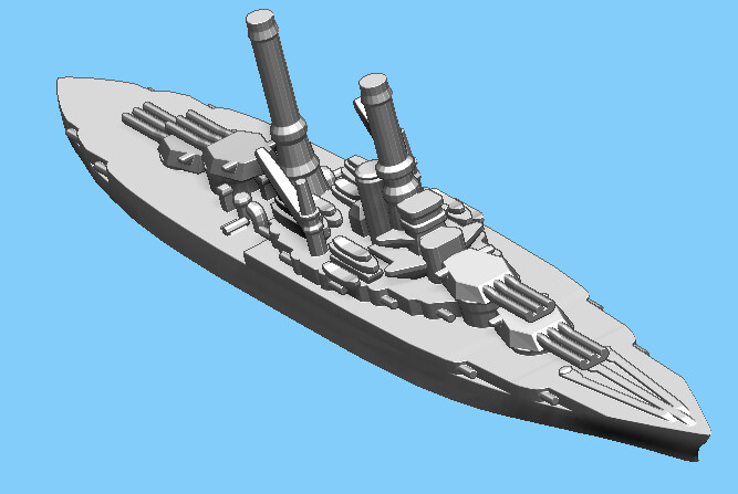 US New Mexico (1919) - Battleship - 1:1800