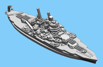 US New Mexico (1945) - Battleship - 1:1800