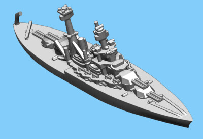 US Colorado (1939) - Battleship - 1:1800