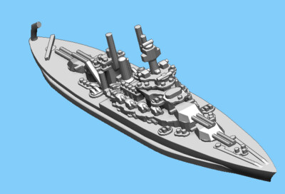 US Colorado (1945) - Battleship - 1:1800