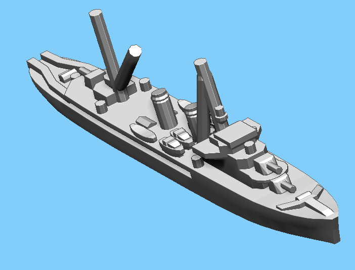 French Bougainville - Destroyer - 1:1800