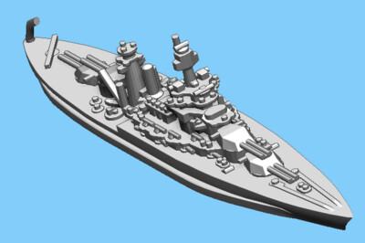 US Colorado (1942) - Battleship - 1:1800