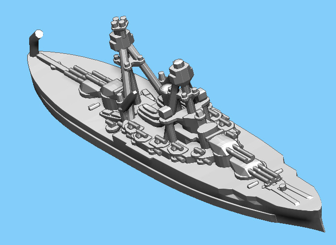 US Nevada (1939) - Battleship - 1:2400