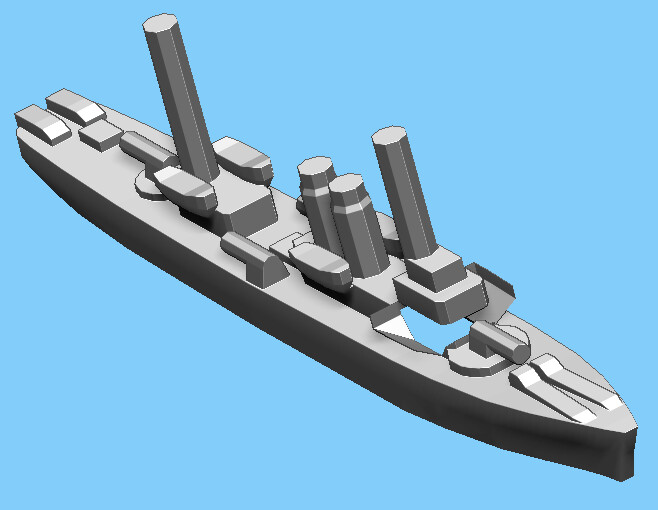 French Marne - Destroyer - 1:1800