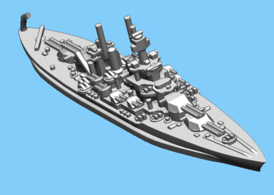USS Maryland - Battleship - 1:1800