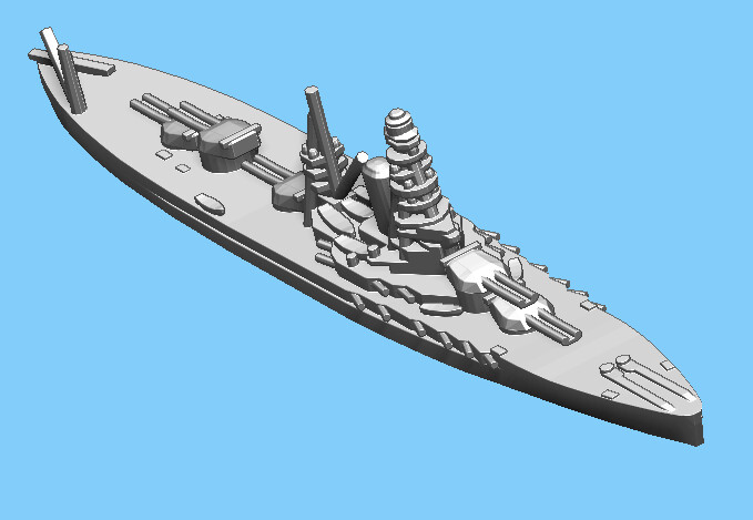 Japanese Tosa - Battleship - 1:2400